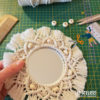Fabrication miroir bohème en macramé ** Radis et Capucine