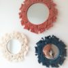 Miroir mandala corde macramé bohème rond décoration murale – Image 3