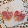 Boucles d'oreilles feuilles pendantes macramé bohème apprêts bronze – Image 3