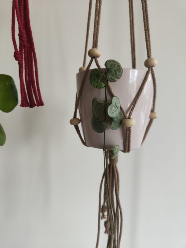 Suspension Plante ajustable corde perles Macramé – Image 11