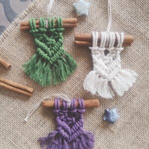 Mini tenture macramé