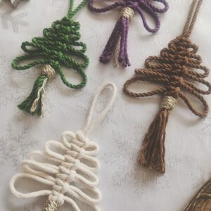 Sapin en Macramé