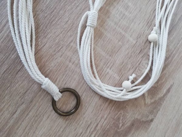 Suspension Plante ajustable corde perles Macramé – Image 5