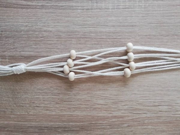 Suspension Plante ajustable corde perles Macramé – Image 7