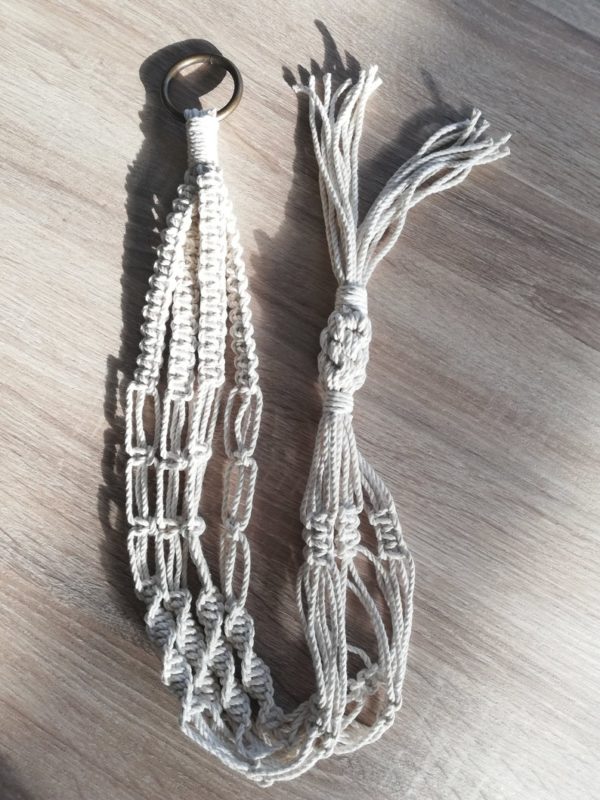 Suspension Plante corde Macramé Ecru – Image 5