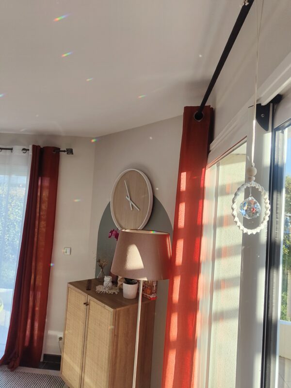 Sun Catcher - décoration macramé bohème, pampille verre reflets soleil – Image 4