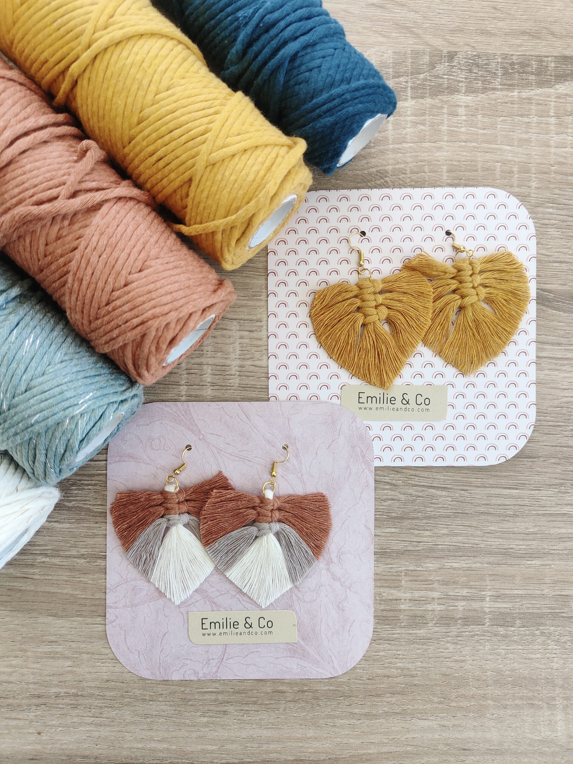 Atelier Boucles d'oreilles en macramé - 08/07/23 -10h/12h - Loire créateurs Montreuil Juigné