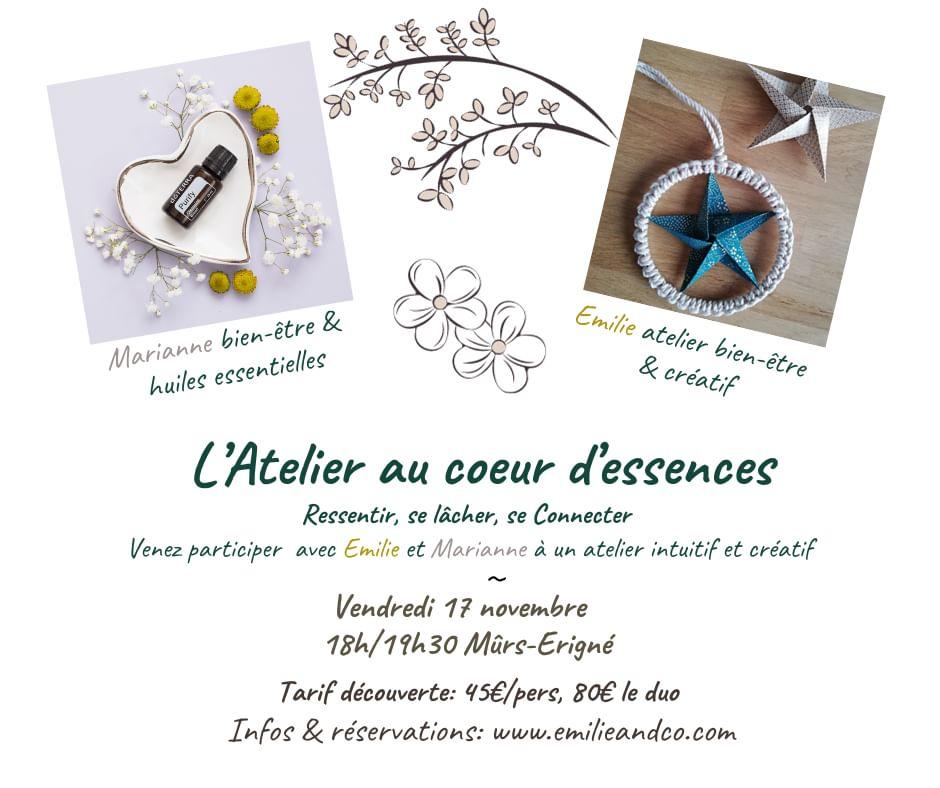 Atelier Au Coeur d'Essences - Atelier intuitif & créatif - Mûrs-Erigné