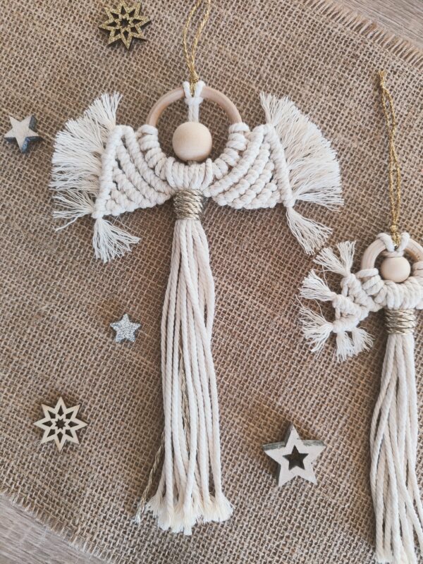 Ange en macramé (Grand) - décoration