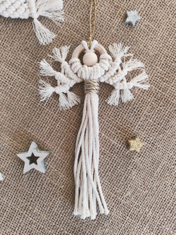 Ange en macramé (Petit) - décoration