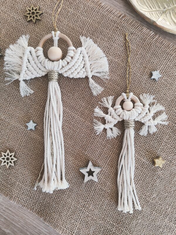Ange en macramé (Grand) - décoration – Image 3